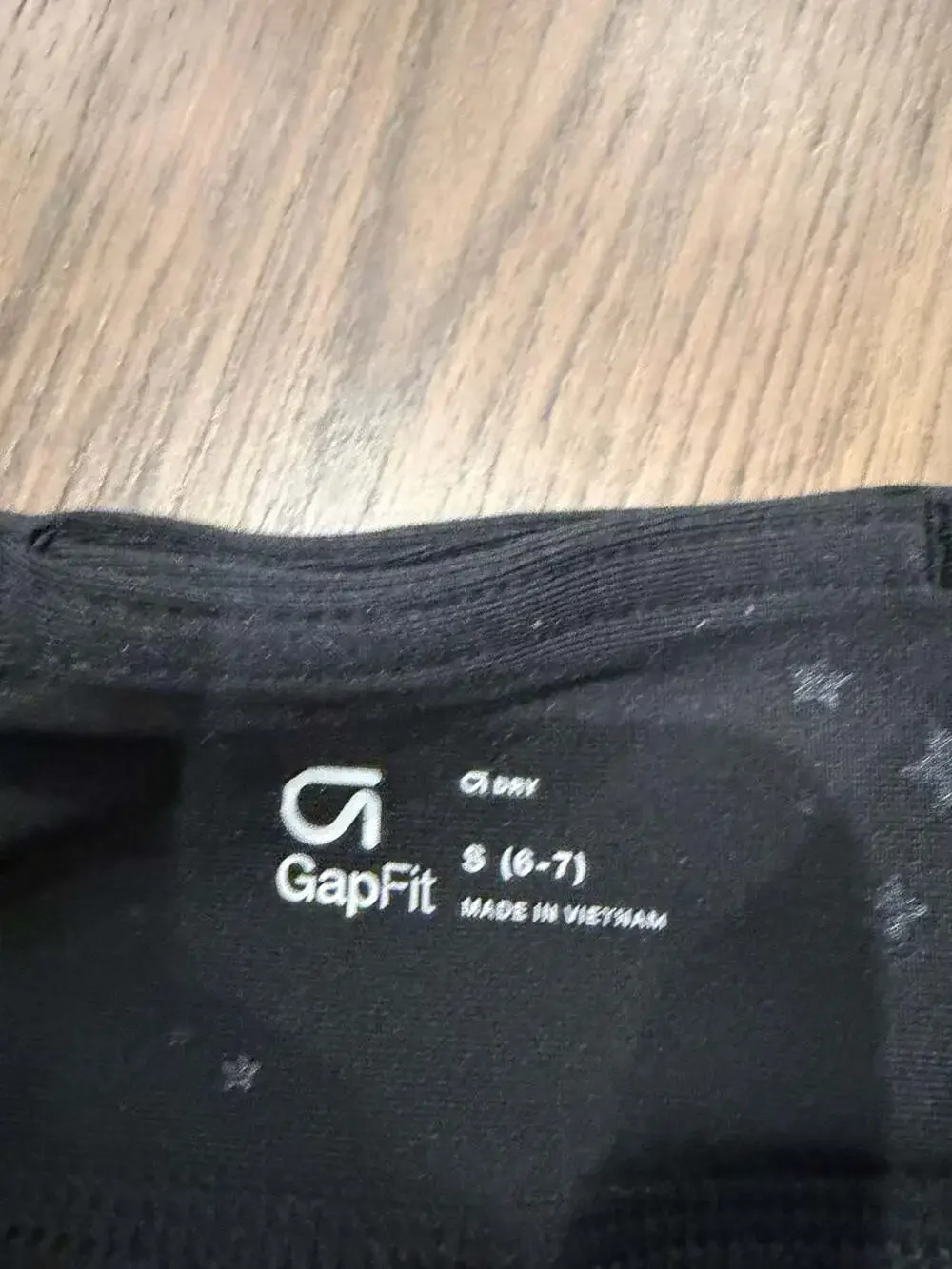 GapFit Girls Black Star Print Pocket Leggings Size S 6-7